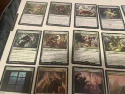 Green MTG Cards Lot Rare Uncommon Land Foil + Commons Magic The Gathering Cards - Image 4