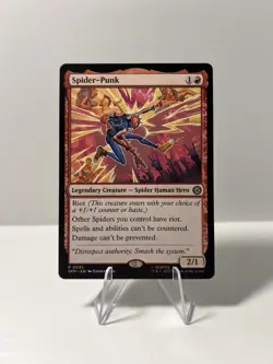 MTG - Spider-Punk - Rare Regular #92 - Spider-Man NM - Image 1