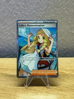 Lillie's Determination 169/132 Full Art Rare Pokemon Mega Evolution NM - Image 1