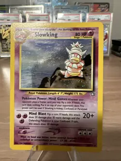 Pokemon Slowking 14/111 Holo Neo Genesis NM Condition SWIRL - Image 1