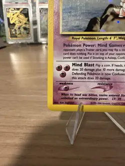 Pokemon Slowking 14/111 Holo Neo Genesis NM Condition SWIRL - Image 5