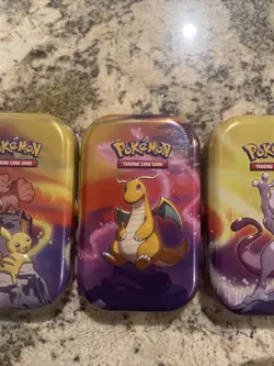 Pokemon 2019 - Kanto Power Full Art Set Mini Tins - G19 - Display Containers - Image 4