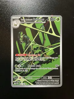 Pokemon TCG - Team Rocket's Spidops 187/182 Sv10: Destined Rivals Holo Near Mint - Image 1