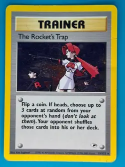 Pokemon - The Rocket's Trap 019/132 [Gym Heroes Set] *Moderately Played - MP* - Image 1