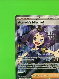 Pokemon Acerola's Mischief Mega Evolution Ultra Rare Full Art 165/132 NM!!! - Image 4