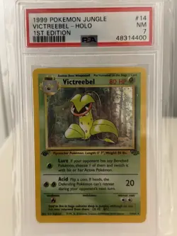 1999 Pokemon Jungle Victreebel #14 Holo 1st Edition PSA 7 - Image 1