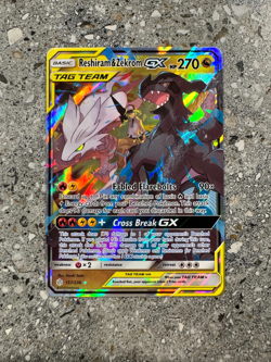 Pokemon TCG Reshiram & Zekrom GX 157/236 Cosmic Eclipse Ultra Rare Holo NM-M - Image 1
