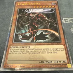 Yugioh! LP Chaos Hunter - RA02-EN007 - Quarter Century Secret Rare - 1st Edition - Image 2
