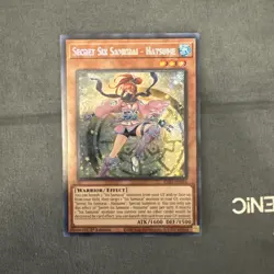 Secret Six Samurai - Hatsume - Secret Rare - Yugioh Bold Print Misprint - Image 1