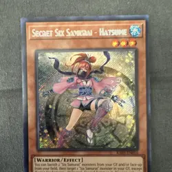 Secret Six Samurai - Hatsume - Secret Rare - Yugioh Bold Print Misprint - Image 3