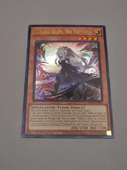 Yugioh Guiding Quem, the Virtuous RA04-EN043 Ultra Rare 1st Edition NM - Image 2