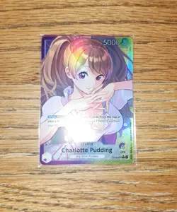 One Piece Card TCG Legends OP08-058 Charlotte Pudding Alt Art Leader ENG - Image 1