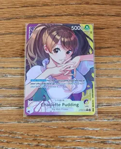 One Piece Card TCG Legends OP08-058 Charlotte Pudding Alt Art Leader ENG - Image 2