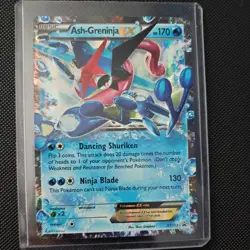 Pokemon TCG XY Ash-Greninja EX Black Star Promo Holo Card XY133 - Image 1