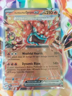 Hearthflame Mask Ogerpon ex Prismatic Evolutions 017/131 Pokemon Card - Image 1