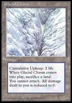 MTG English Glacial Chasm NM Normal Ice Age - Image 1