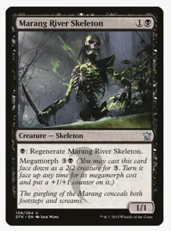 MTG Marang River Skeleton (Foil) #108 Dragons of Tarkir (DTK) Magic Card - Image 1
