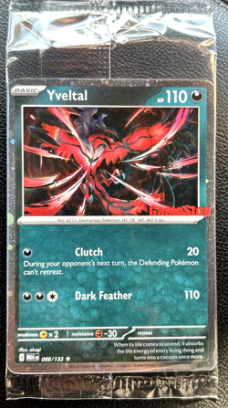 Pokemon Sealed Yveltal 088/132 GameStop Stamped Promo Card - Image 1
