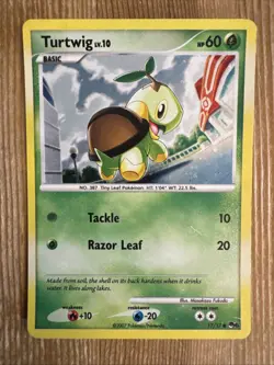 Pokemon Card TCG - Turtwig 17/17 HOLO PROMO - POP SERIES 6 MP - Image 1