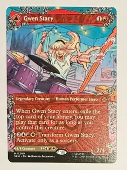 MTG Spider-Man BORDERLESS WEB-SLINGER M Gwen Stacy / Ghost-Spider #0209 MINT - Image 1