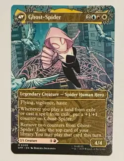 MTG Spider-Man BORDERLESS WEB-SLINGER M Gwen Stacy / Ghost-Spider #0209 MINT - Image 2