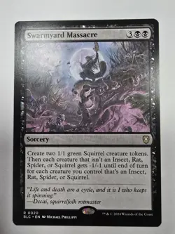 Swarmyard Massacre Commander: Bloomburrow Regular Magic The Gathering - Image 1
