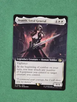 MTG Beatrix, Loyal General (Extended Art) FINAL FANTASY Magic The Gathering - Image 3