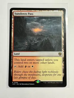 Sundown Pass NM Innistrad Remastered NON FOIL MTG Magic the Gathering Land - Image 1