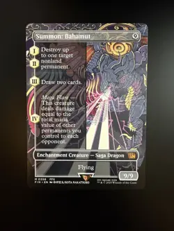 MTG Final Fantasy English Summon: Bahamut Borderless 0356 Non-Foil - Image 1
