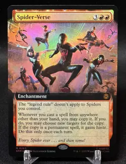 🌈 Spider-Verse - FOIL - Extended Art M MTG Marvel's Spider-Man M/NM, English - Image 1