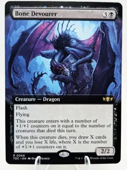 MTG Bone Devourer (Extended Art) #66 Tarkir: Dragonstorm (TDC) Near Mint NM - Image 1