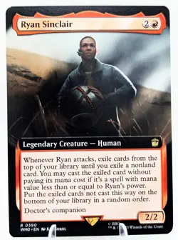 Ryan Sinclair (Foil) (Extended Art) #390 Doctor Who Collector's Edition NM - Image 1