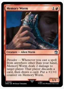 MTG Universes Beyond: Doctor Who - Memory Worm #90 (Foil) Near Mint NM - Image 1