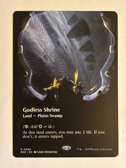 Godless Shrine (Borderless) Edge of Eternities - MTG - Image 1