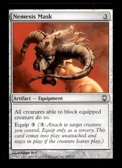 MTG Nemesis Mask LP Light Play Darksteel [1428] - Image 1