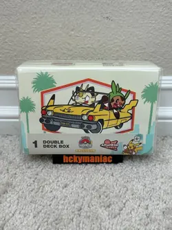 New TCG Pokemon World Championship Anaheim 2025 Double Deck Box Meowth & Chespin - Image 1