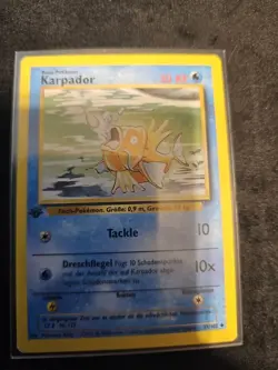 Magikarp Pokemon German Base Set 1st Edition (KARPADOR) #35 - Image 1