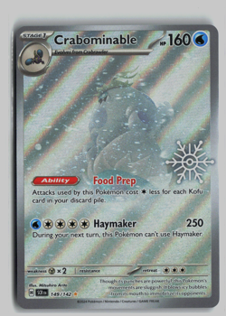 Crabominable 149/142 - Pokemon TCG - Holiday Calendar 2025 Festive Stamp Promo - Image 1