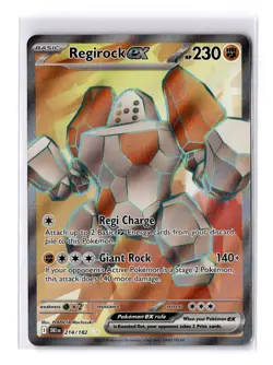Regirock ex (Full Art) - 214/182 SV Destined Rivals Ultra Rare - NM - POKEMON - Image 1