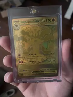 Pokemon Mega Lucario EX Gold Ultra Secret Rare Holo Near Mint Or Better English - Image 2