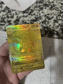 Pokemon Mega Lucario EX Gold Ultra Secret Rare Holo Near Mint Or Better English - Image 4