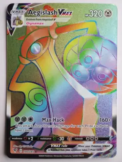 Aegislash VMAX 190/185 | Rainbow Secret Rare | Vivid Voltage | Pokemon TCG | NM - Image 1