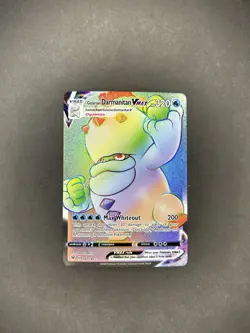 Pokemon TCG: Galarian Darmanitan VMAX 187/185 Vivid Voltage Holo Secret Rare NM - Image 1