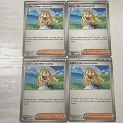 4x Lillie's Determination 119/132 Mega Evolution - Pokemon TCG - playset - Image 1