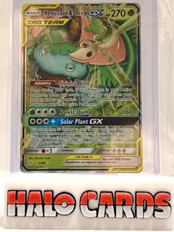PACK FRESH Venusaur & Snivy GX 1/236 Cosmic Eclipse Pokemon G - Image 1