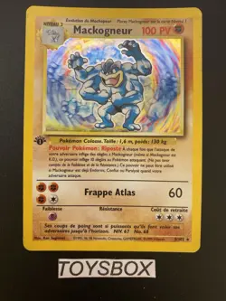 Carte Pokemon Mackogneur Holo 8/102 / Bloc Wizard Set De Base Ed1 / Bon Etat FR - Image 2