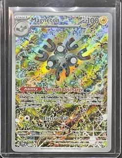 Pokemon 2024 Magneton Illustration Rare 159 Surging Sparks ETB Promo - Image 1