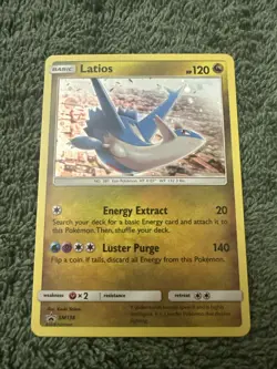 Latios Pokemon Sun & Moon Black Star Promo #SM136 NM - Image 1