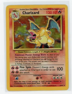 Pokemon TCG - Charizard 4/102 - Base Set - Holo - Image 1