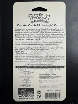 1999 Pokemon Jungle Unlimited FACTORY SEALED Blister Pack WOTC Flareon Artwork - Image 3